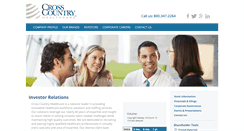 Desktop Screenshot of ir.crosscountryhealthcare.com